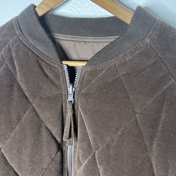 Gamehide REVERSABLE Jacket Men Size L Brown pocket Coat Bomber Style Hunting - Picture 6 of 9